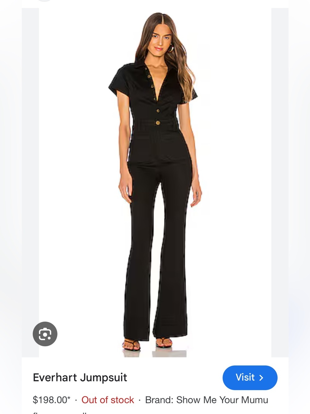 Show me your Mumu everheart denim jumpsuit //black//Small // EXC COND